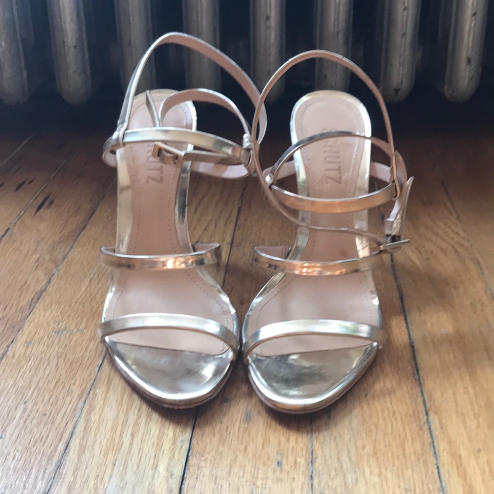 Schutz Ilara metallic strappy sandal